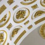 The State Corridor. Ornate gilt ceiling